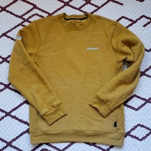 Yellow Unisex Patagonia Crewneck, Women's M, Men's S
